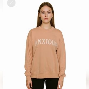See The Way I See Anxious Crewneck Sweatshirt Women Medium